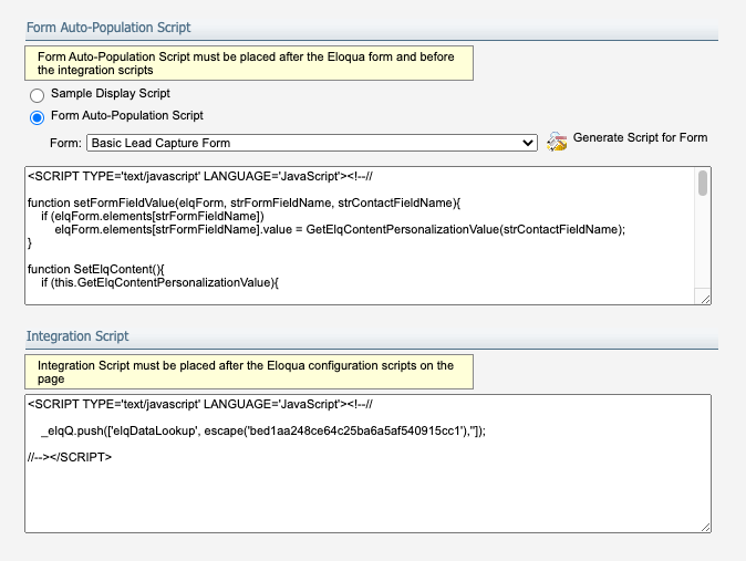 Use Eloqua Web Data Lookups to Drive Landing Page Personalization 2 Use Eloqua Web Data Lookups to Drive Landing Page Personalization