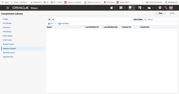 Creating Dynamic Content in Oracle Eloqua 2 Creating Dynamic Content in Oracle Eloqua