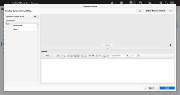 Creating Dynamic Content in Oracle Eloqua 7 Creating Dynamic Content in Oracle Eloqua