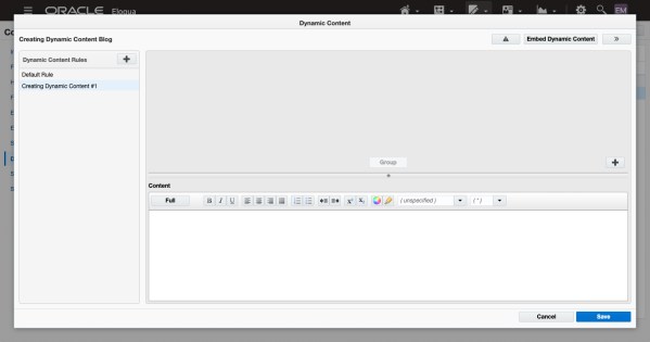 Creating Dynamic Content in Oracle Eloqua 8 Creating Dynamic Content in Oracle Eloqua
