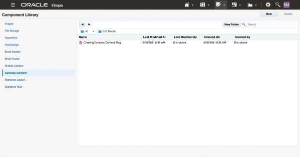 Creating Dynamic Content in Oracle Eloqua 14 Creating Dynamic Content in Oracle Eloqua